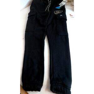 Tony Hawk Boys Black Athletic Sweatpants Cargo Pants Size Large 7 New